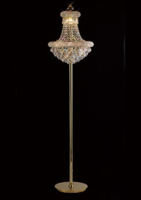 Alexandra Gold Crystal Floor Lamps Diyas Designer Floor Lamps 